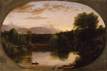 Sunset, View on Catskill Creek, 1833